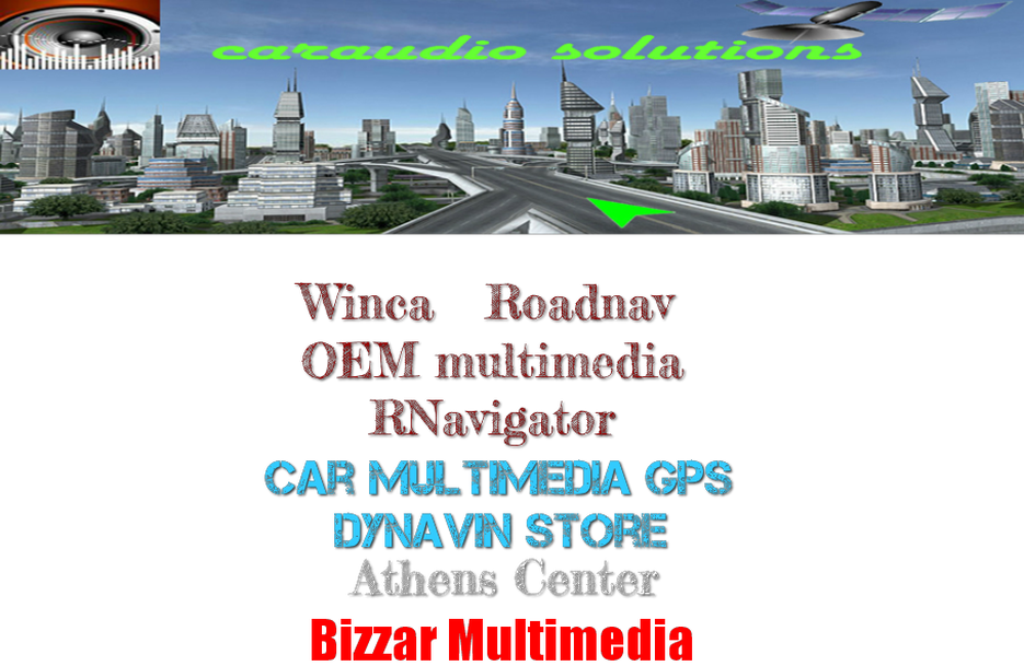 Caraudio Solutions - Dynavin-RNavigator-Winca-Roadnav-AQ Navi-Bizzar-Car Navigation GPS Systems OEM Multimedia Car Digital TV